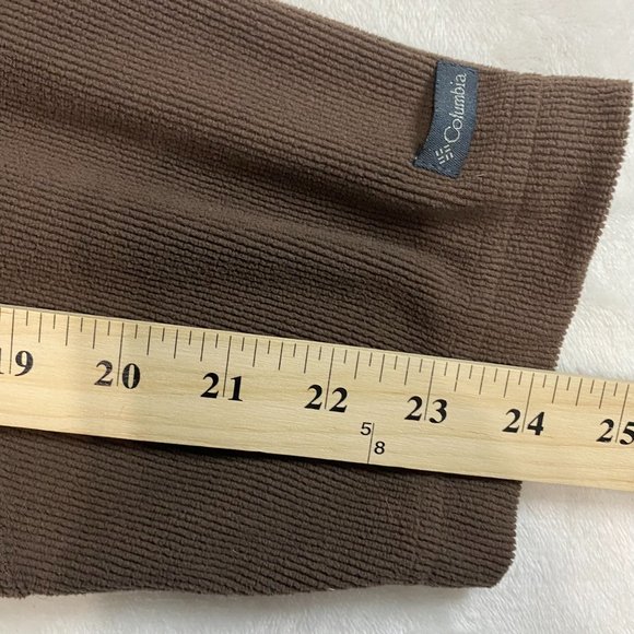 Columbia Mens XXL Long Sleeve Quarter Zip Mock Neck Outdoor Sweater Brown 2XL - Picture 10 of 10